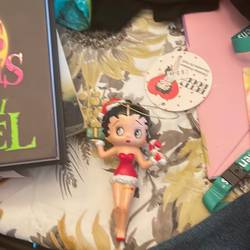Cute Betty boop Christmas ornament